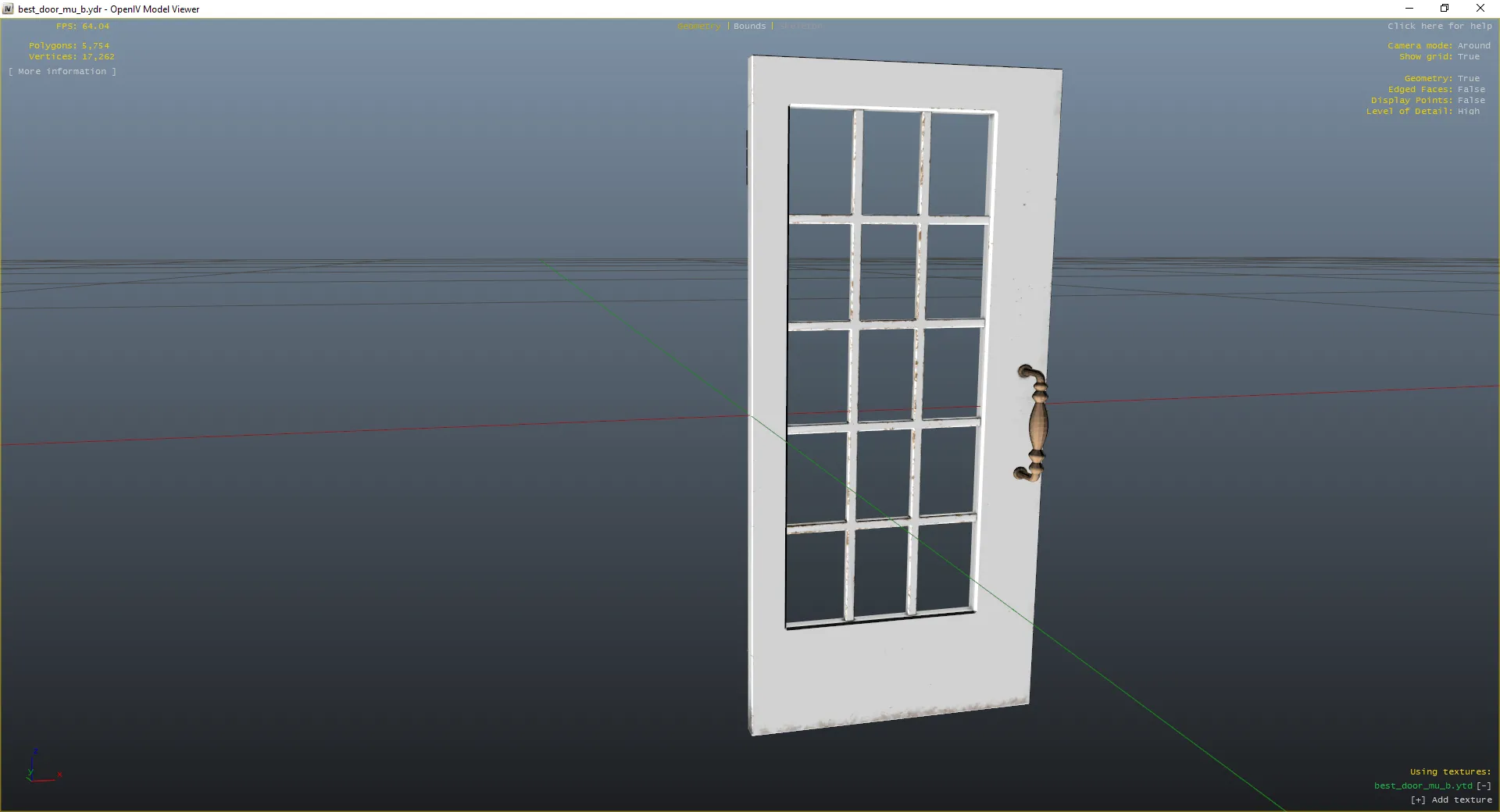 พร๊อปประตูไม้สีขาว