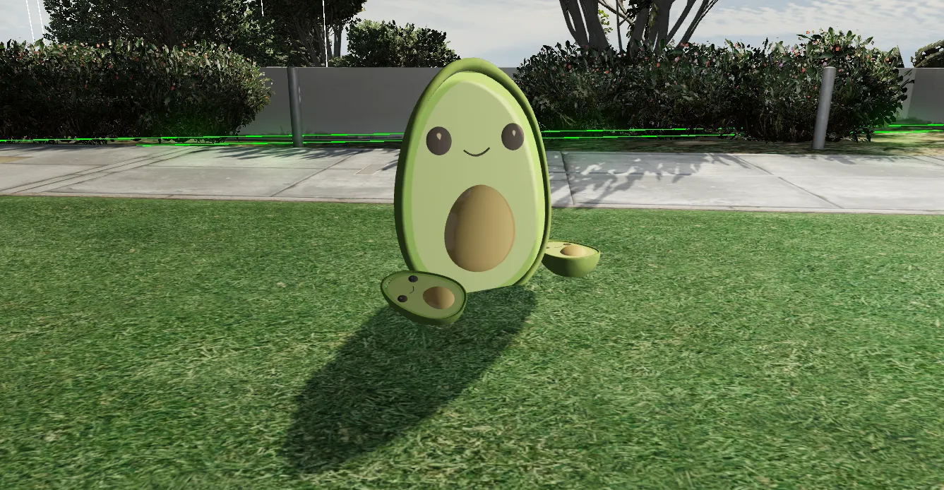 พร๊อบอาชีพงาน อาโวคาโด MODEL เคลื่อนไหว